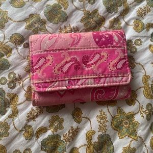 Pink paisley wallet